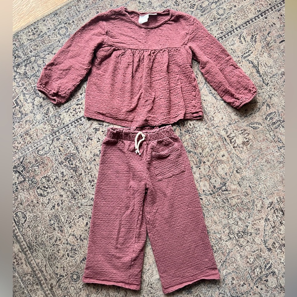 Zara Girls Matching Textured Set